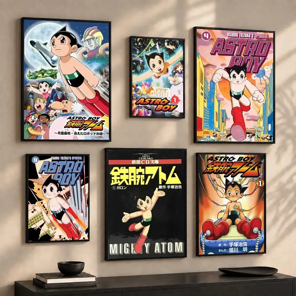 Pop Anime M-Mighty A-Atom  Painting Calligraphy Canvas Wall Art Prints for Living Room Bedroom Home Decor Gift