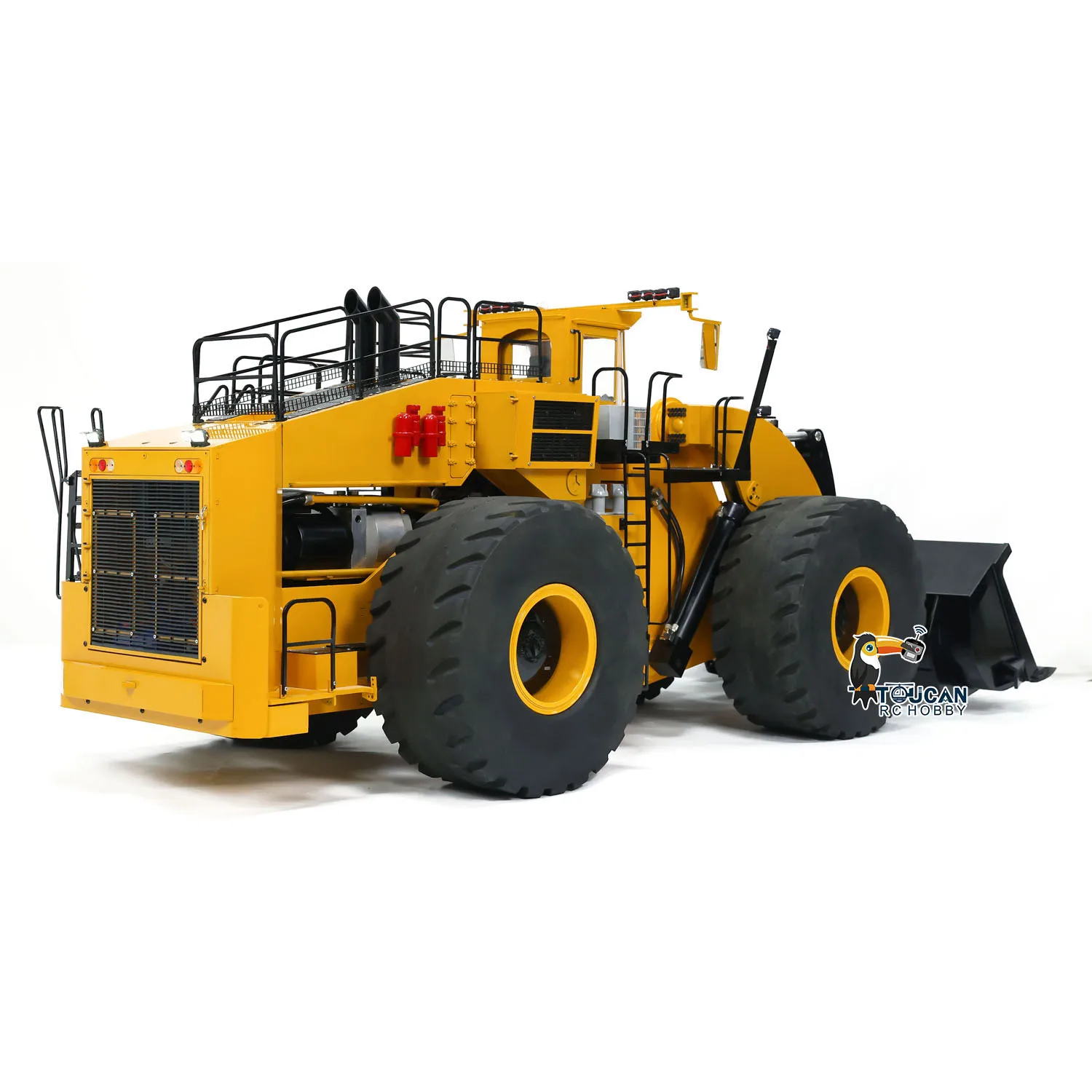 L2350 RC Hydraulic 1/14 Loader Heavy Duty Machine 150KG ST8 Remote Control Construction Vehicles Model with Light Sound Smoking