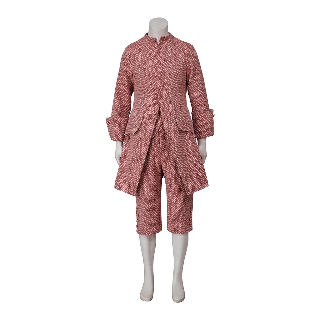 

18th Century Colonial Costume British Prince Costume Pink Rococo Aristocrat Suit Victorian Gentleman Medieval Renaissance Outfit