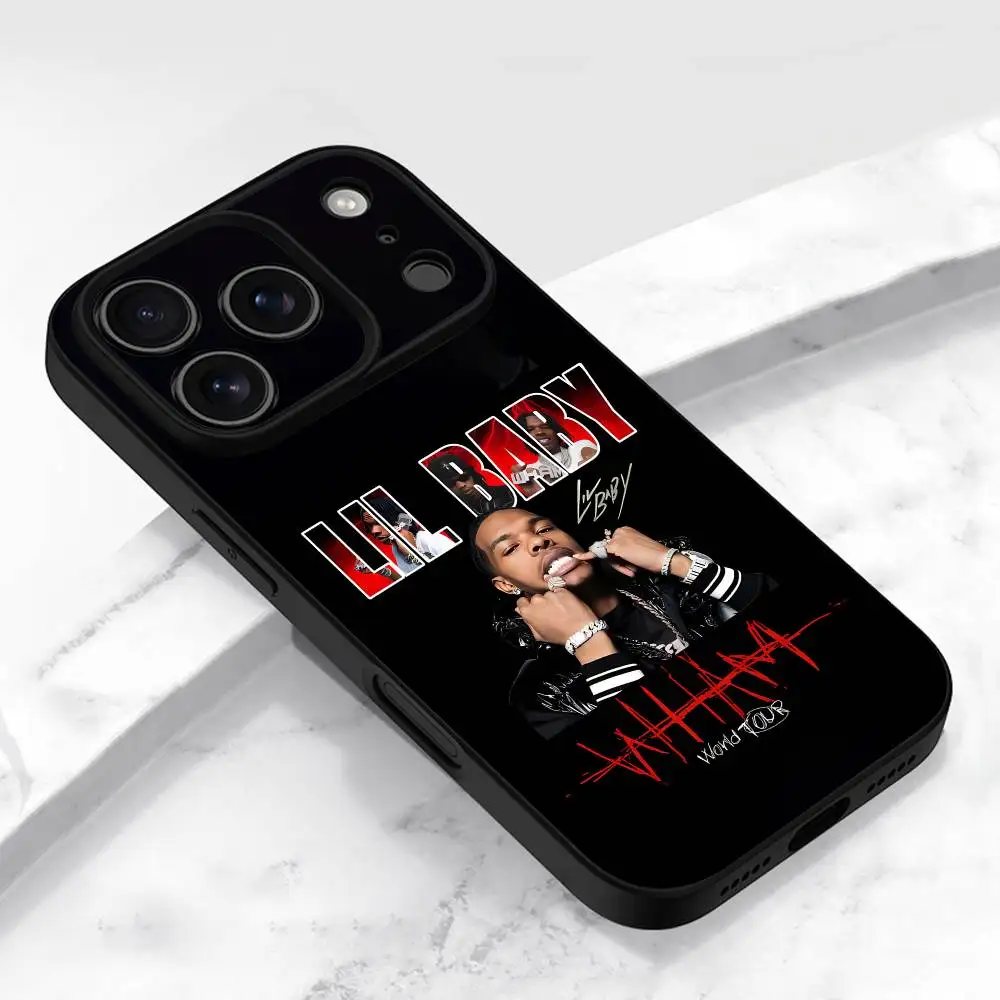L-Lil Baby WHAM Drip Harder Phone Case For iPhone 17,16,15,14,13,12,11,Pro,Max,Plus,E,Air,Mini Protective Black Cover