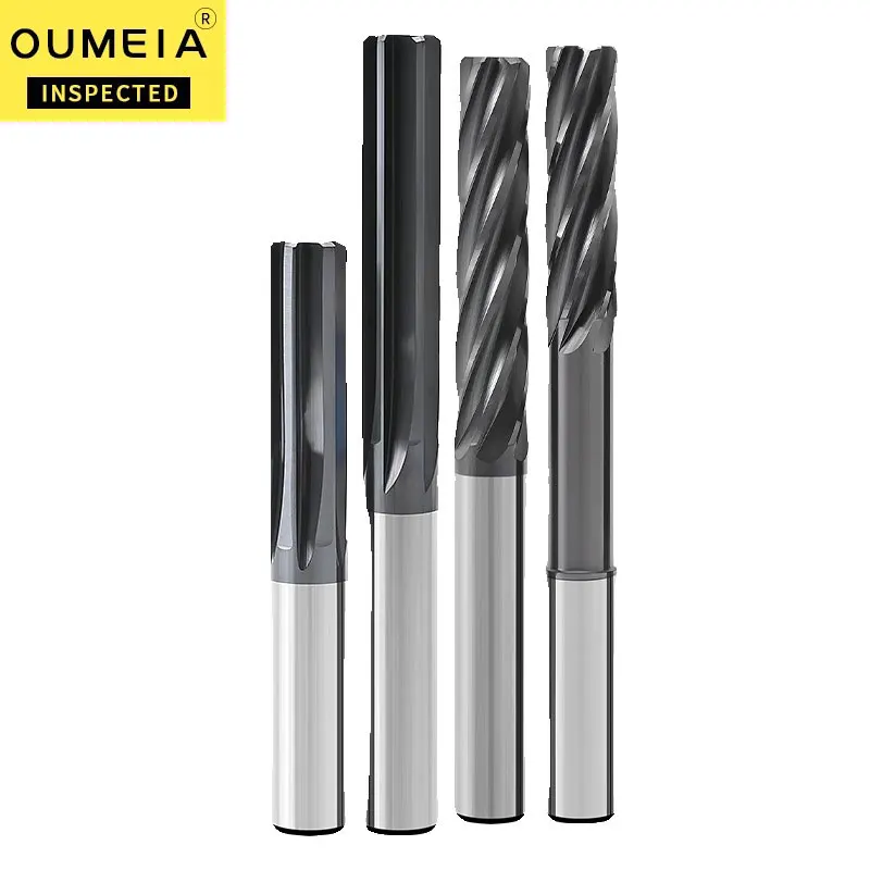 

HRC-60° Extended Carbide Tool Tungsten Steel Hole Cutter Handy Spiral Reamer