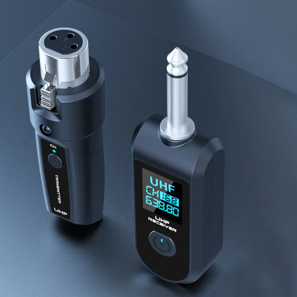 Receptor y transmisor de guitarra inalámbrico, transmisión de Audio recargable de alta fidelidad, baja latencia, portátil para actuaciones de músicos