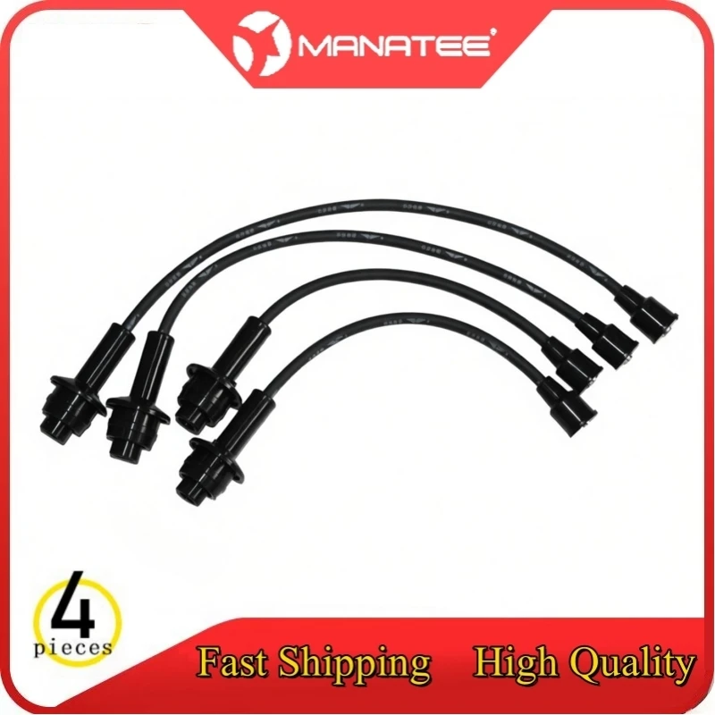 4​pcs Car Engine Ignition Cable Kit For Jinbei Hiace 2.2L 1998 1999 2000 2001 2002 2003 2004 2005 2006 2007 2008 2009 2010 2011-