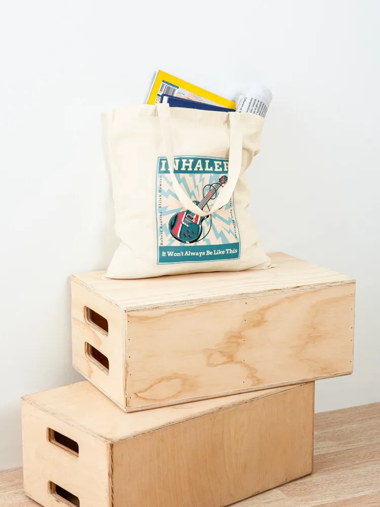 Inhaler - Retro Vintage Grunge look with Elijah, Josh, Robert, and Ryan Irish Rock band-Guitar Tote Bag