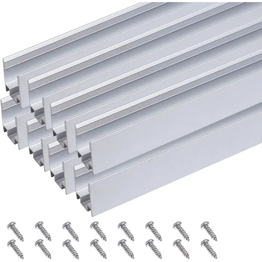 

3.3T/1M Track Channel Bracket for LED Mini Neon Rope Lights, 8x16mm & 7x14.5mm, Pack of 8