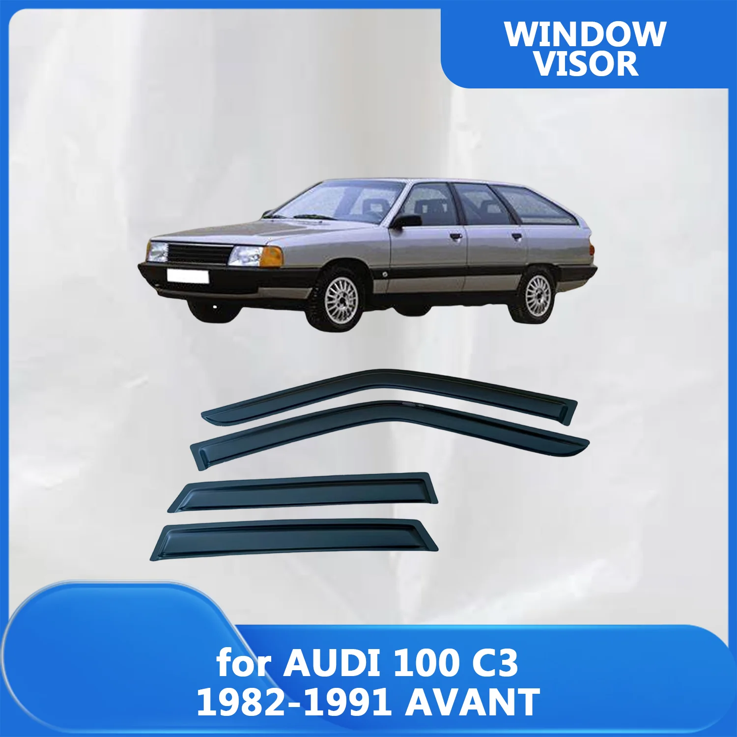 

for AUDI 100 C3 1982 1983 1984 1985 1986-1991 AVANT Car Side Window Visor Weathershield Door Visor Wind Rain Guard Accessories