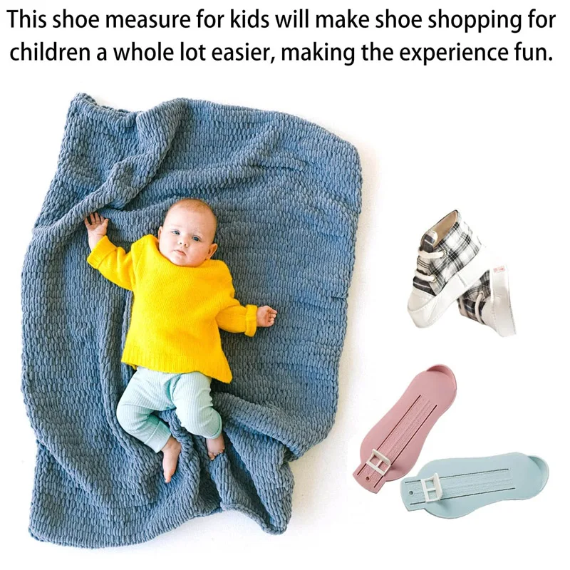 Foot Measuring Device Baby Tool Family Online Buying Shoes Foot Length Measuring Ruler With Scale for 0-8 Years Old Kids