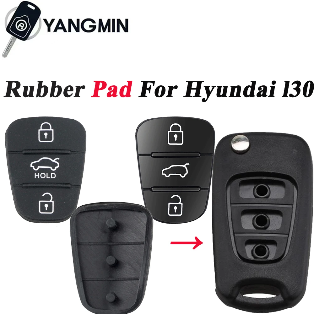 

MI hyundai i30 Car Key Shell Rubber Pad Fit for Hyundai Solaris Accent Tucson l10 l20 l30 IX35 Kia K2 K5 Rio Ceed Key Case pad