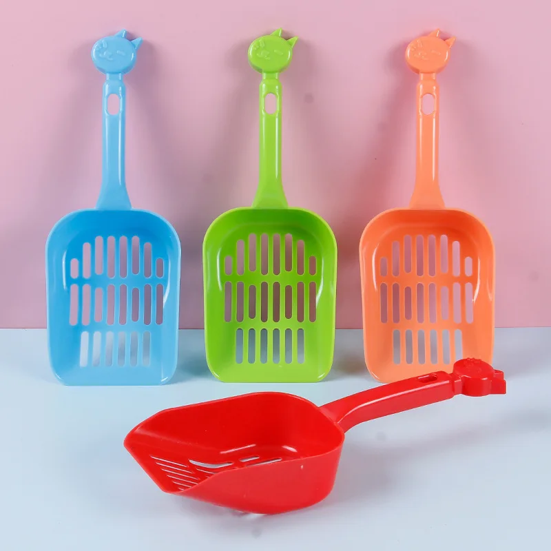 Plastic feces cat litter scoop large poop scoop toilet litter box tofu litter fluffy wooden shovel cat cleaning tools