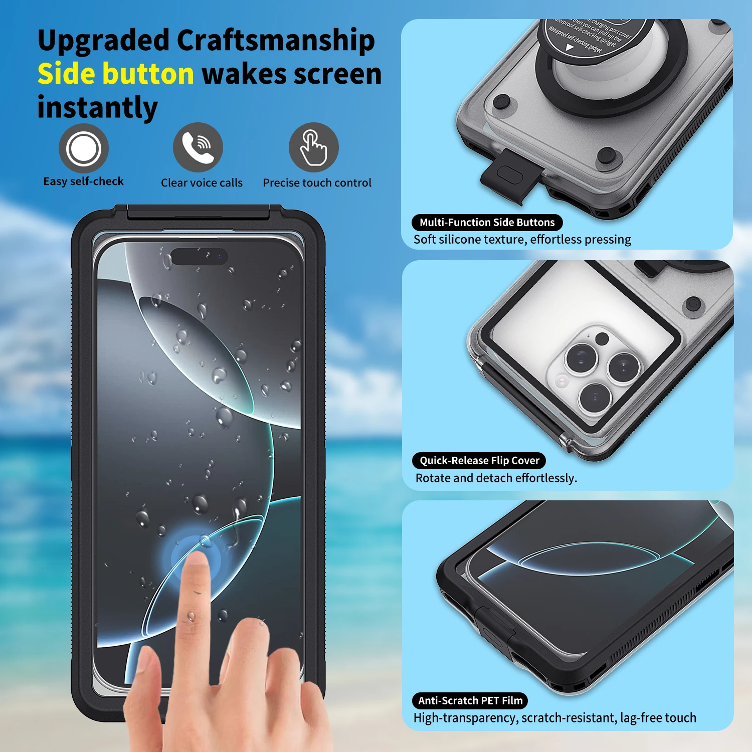 15 Meter Tiefwasserdichte Handyhülle, Geeignet für 6,9-Zoll-Geräte, Passend für iPhone, Samsung, Redmi, Etc, Vivo, Google, Oppo – Detail 6