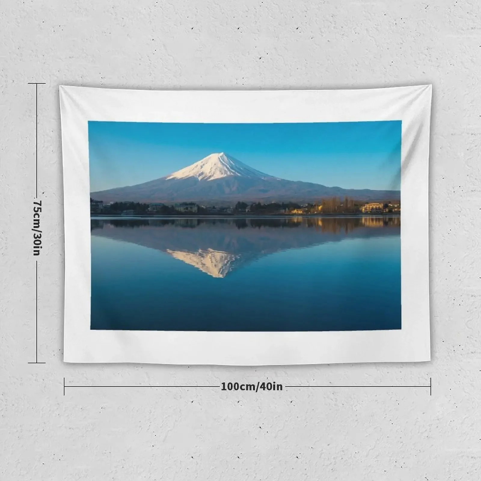 Mount Fuji Reflection Tapestry Aesthetic Room Decorations Decorations For Room Funny Tapestry