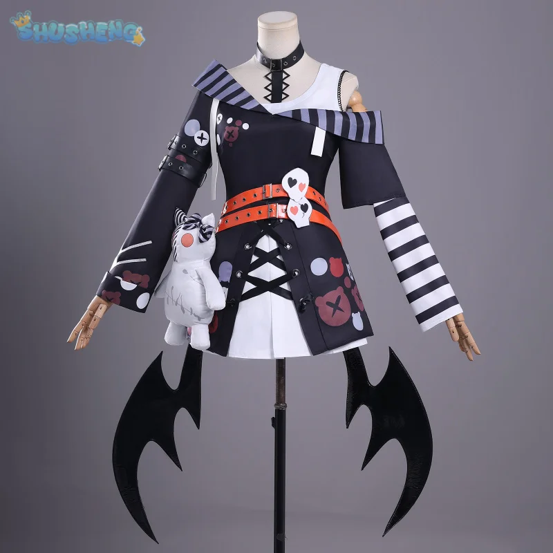 

Sawatari Koko Cosplay Costume Anime Magical Girl Witch Halloween Party Girl Lolita Dress Wings Doll Props Cute New Uniform
