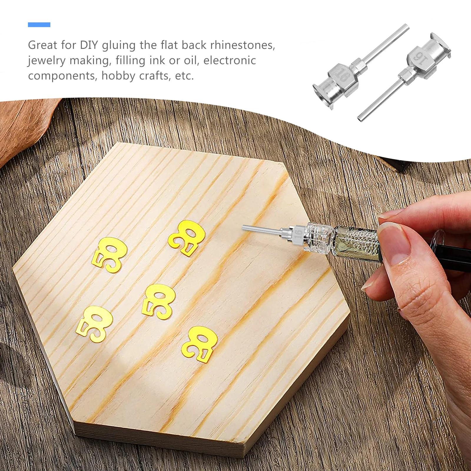 

12pcs Stainless Steel Blunt Tips Precision Dispensing Needles Unbending Strong Epoxy Resin Glue Tool Kit Luer Slip Lock