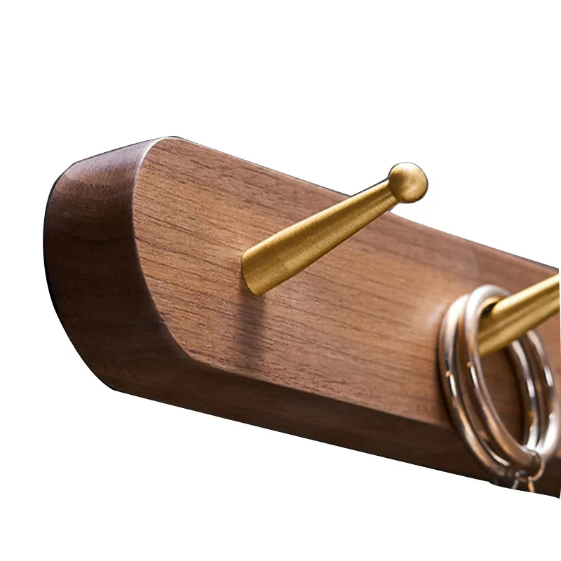 

Brushed Gold Bathroom Robe Hook Clothes Hook Wood Aluminum Rack Hanger Towel hanger Kitchen Hanger Bathroom Accessories