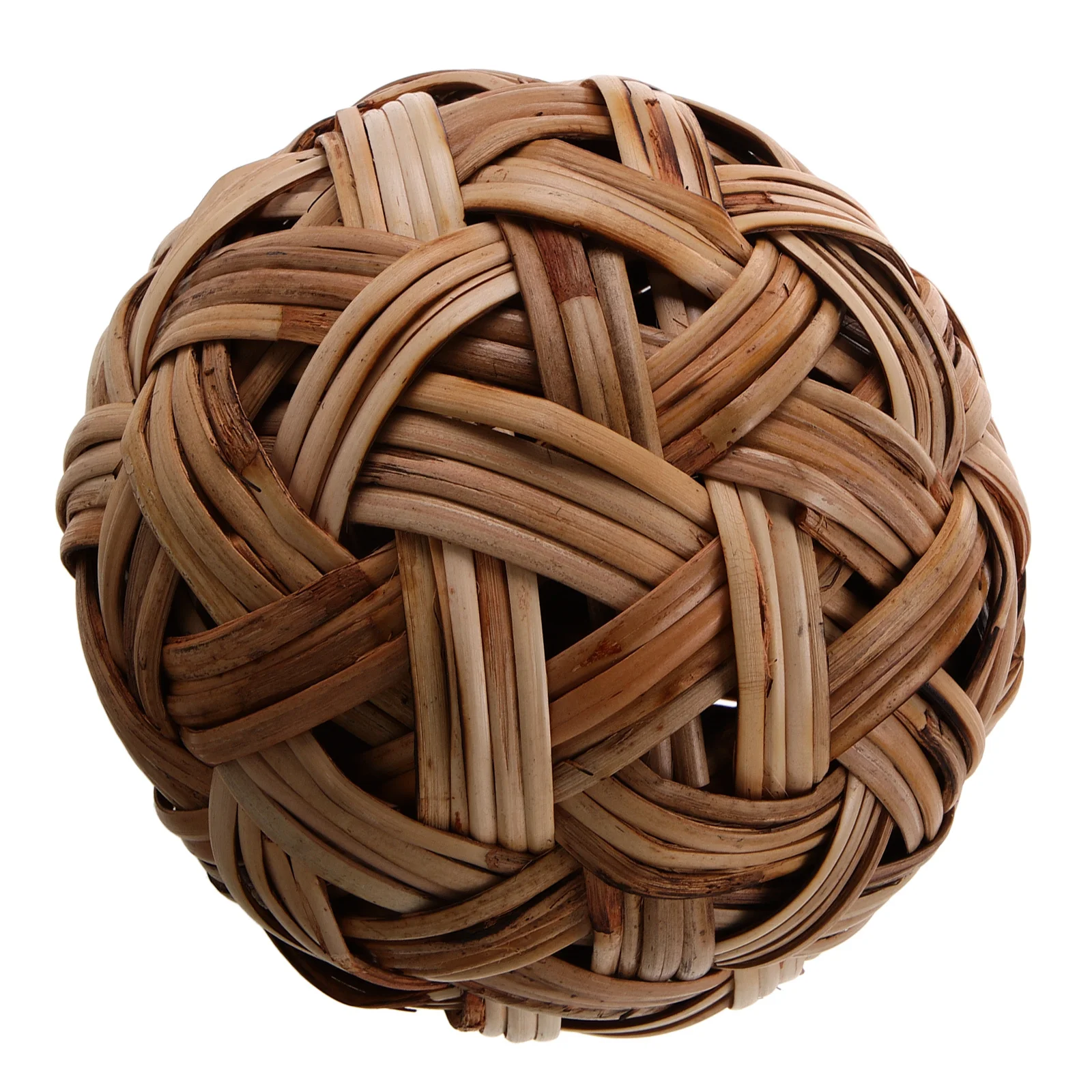 

Bamboo Woven Ball Ornament Hollow-Out Rustic Ball Desktop Decoration Unique Home Office Table Adornment Table Decor