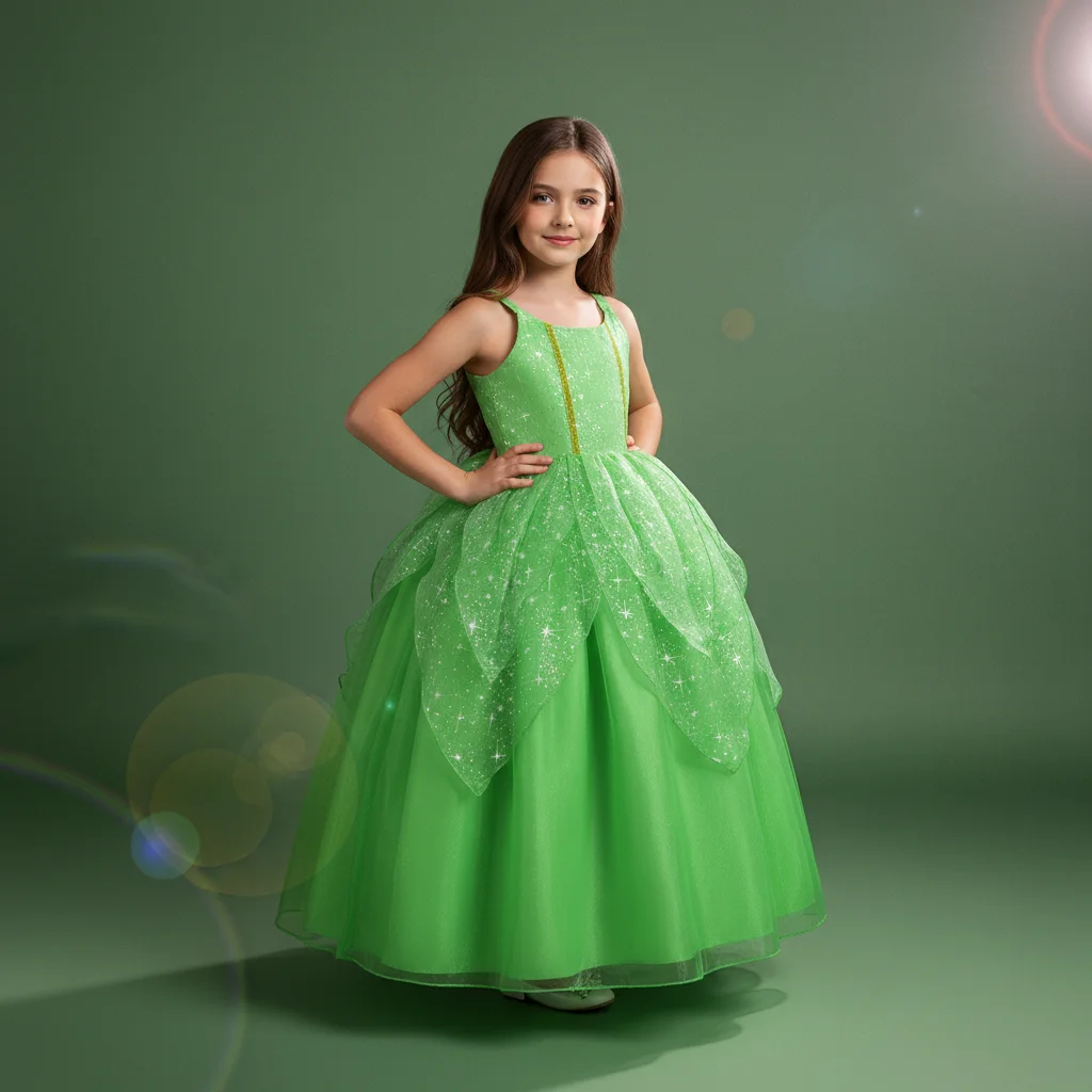 

Очаровательное изумрудно-зеленое нарядное платье для девочек – идеальный подарок на дни рождения, конкурсы красоты, праздничные мероприятия и семейные фотосессии.