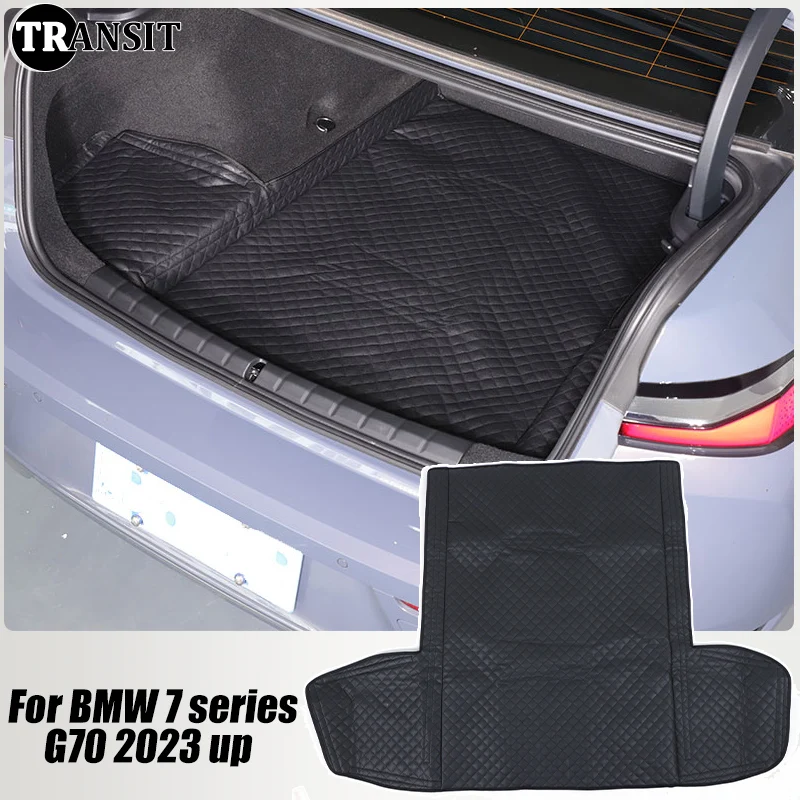 

Car Trunk Mat Waterproof Anti- Stain Special Folding Pad For BMW 7 series G70 2023 2024 2025 Protect Auto Accessories