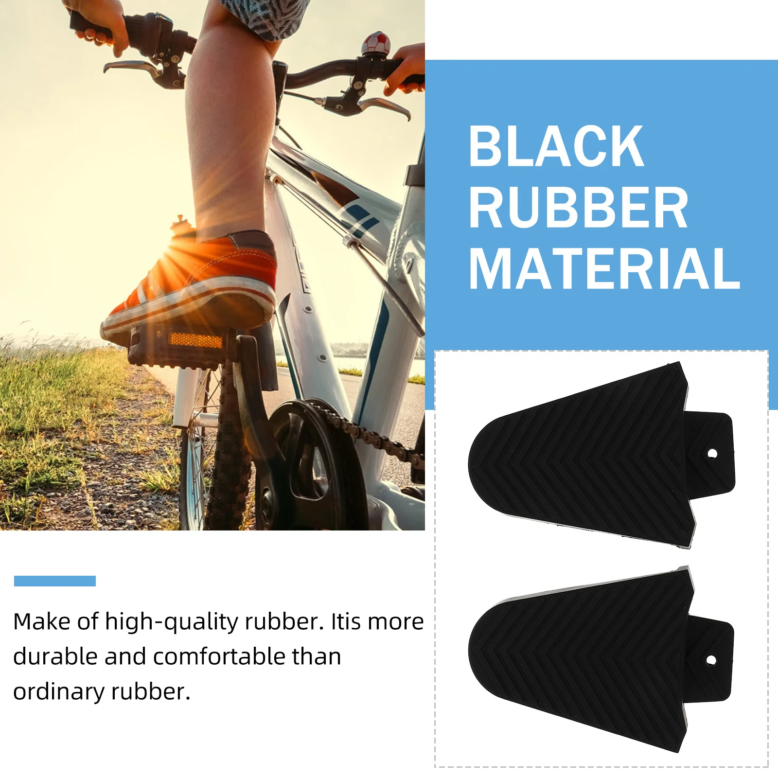 

1Pair Bike Cleat Cover High- Anti-Skid Dirt Resistant for Fixed Floating Pedals Walking Protection Road Bike