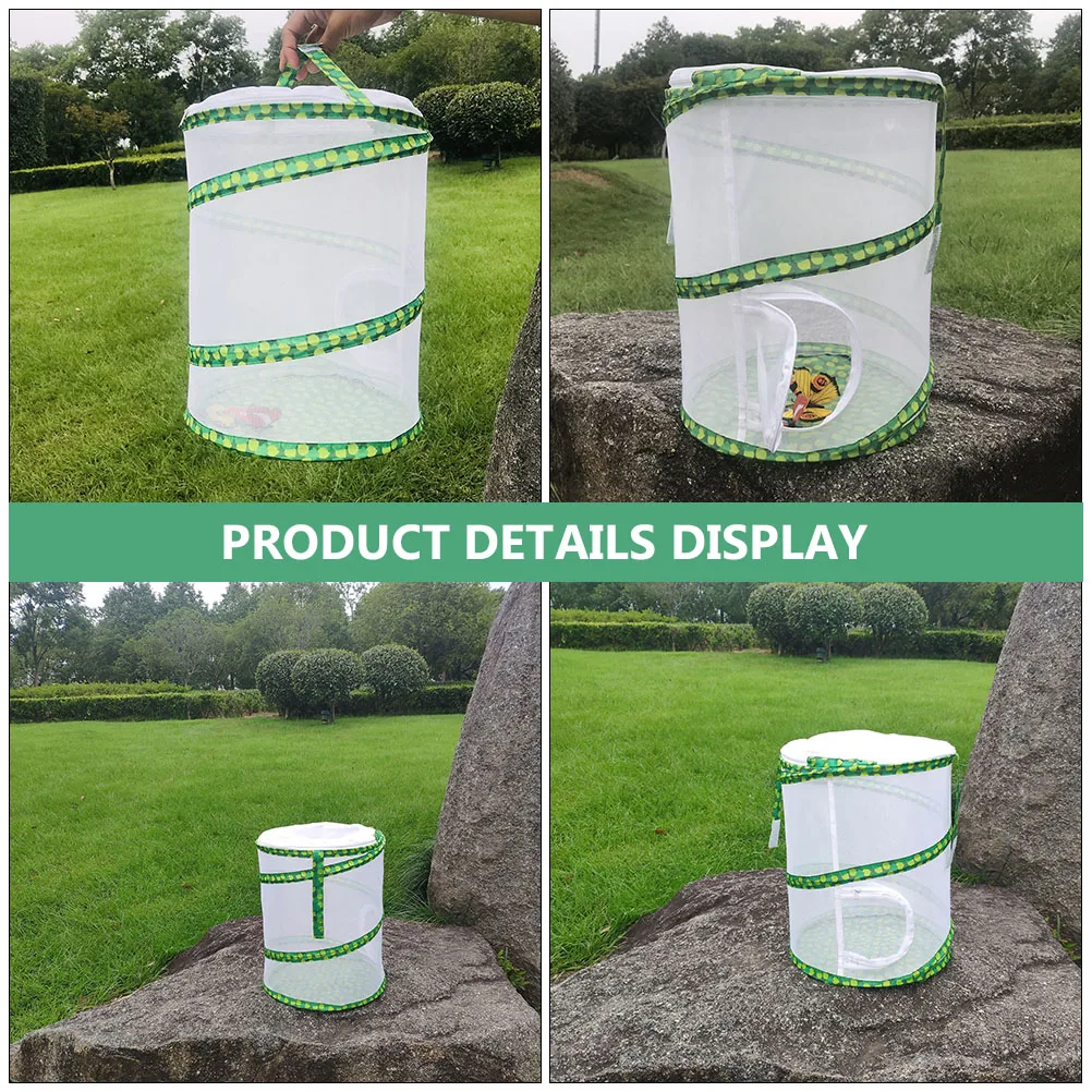 

Butterfly Net Observation Box Insect Cage Breathable Mesh Portable Dragonfly Enclosure Kids Exploration Tool Insect House