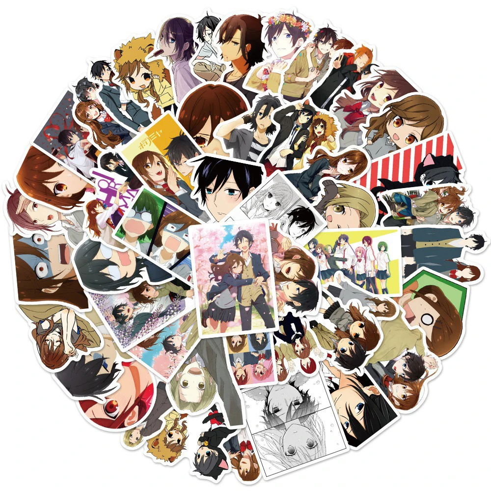 10/30/50pcs Horimiya Anime Stickers Classic Manga Decals Decoration Scrapbook Phone Case Suitcase Cute Cartoon Graffiti Sticker