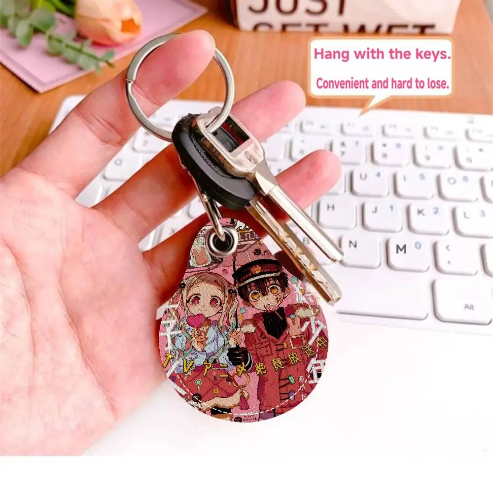 المرحاض ملزمة Hanako-كون بولي Access حافظة مكافحة خسر مكافحة سقوط حامل بطاقة المفاتيح اكسسوارات بصمة واقية مفتاح العلامة الدائري