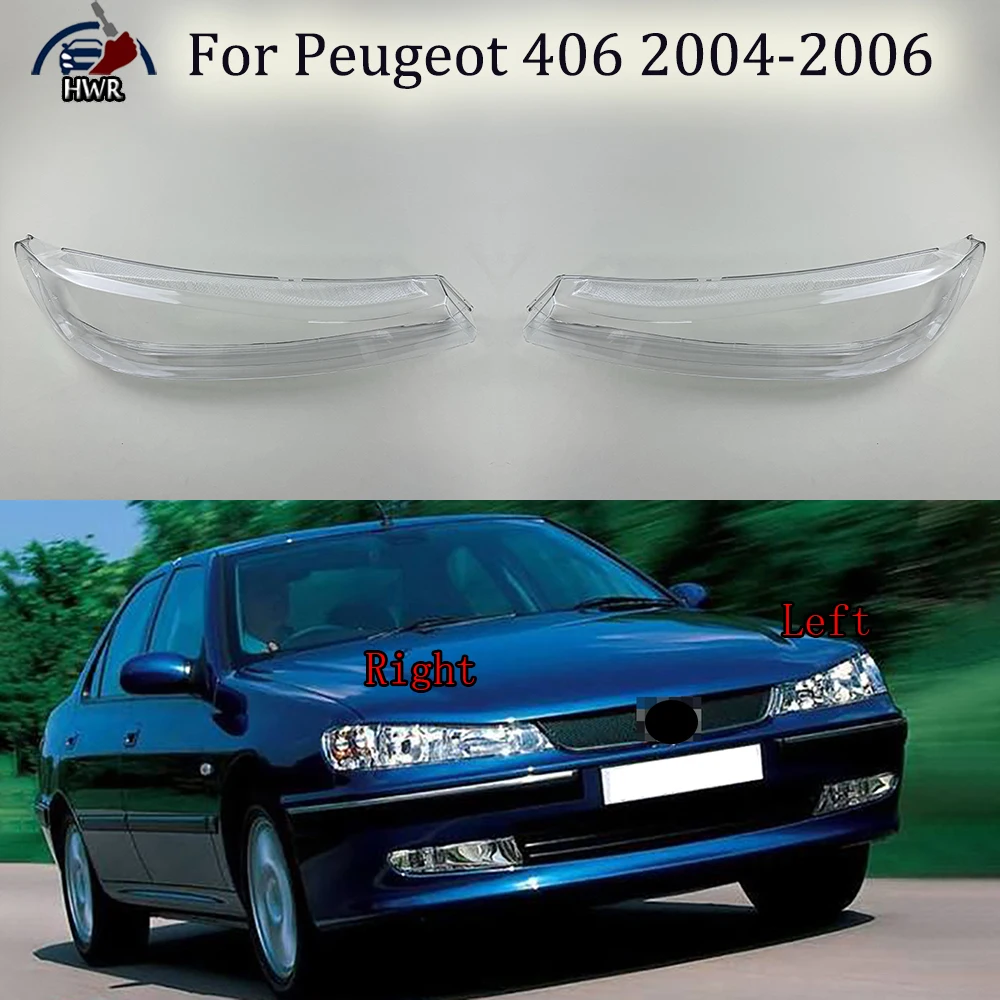 

Headlamp Lamp Shell Headlight Cover Transparent Lens Plexiglass Replace Original Lampshade For Peugeot 406 2004 2005 2006