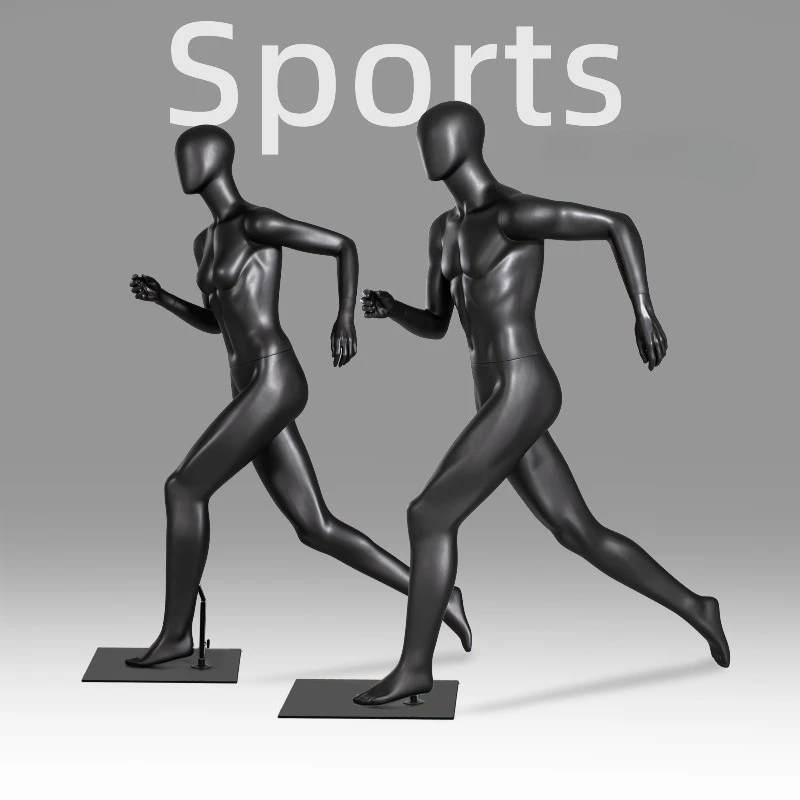 

Running Sports Male&Female Mannequins Body - Clothing Store Window Display Model Stand Sports Model Display Stand FYMQ