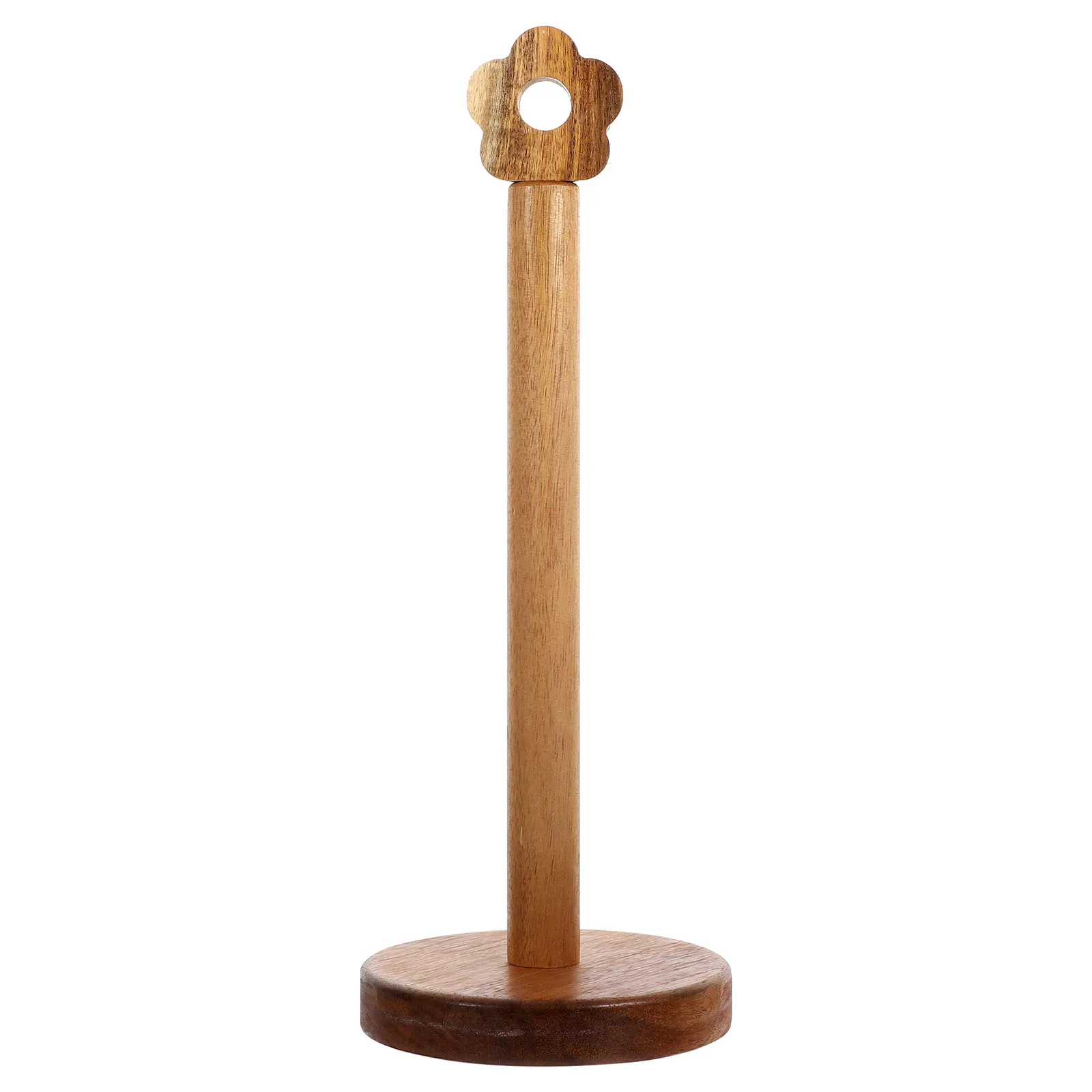 

Wood Paper Towel Holder Standing Kitchen Roll Paper Organizer Rustic Table Tissue Storage Holder Multipurpose Storage Rack