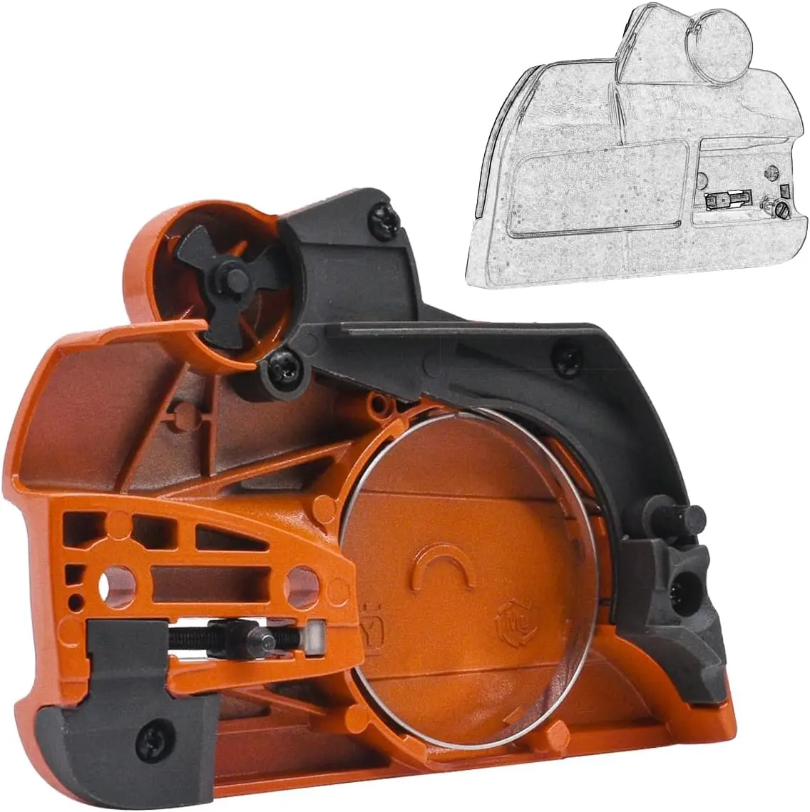 For 537286301 Side Clutch Cover Brake Assembly Fit for Husqvarna 455 460 461 Chainsaw