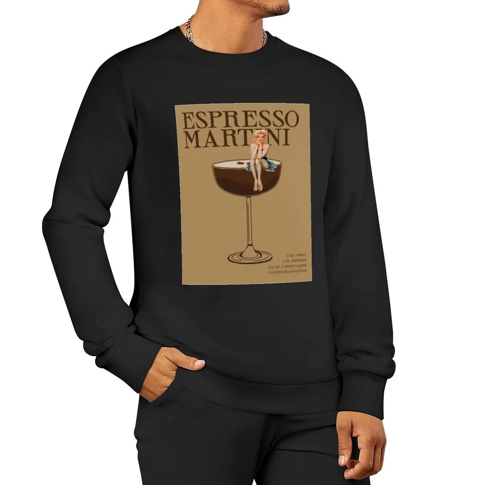 Espresso Martini Pullover Hoodie mens designer clothes aesthetic clothing new hoodies and sweatshirts