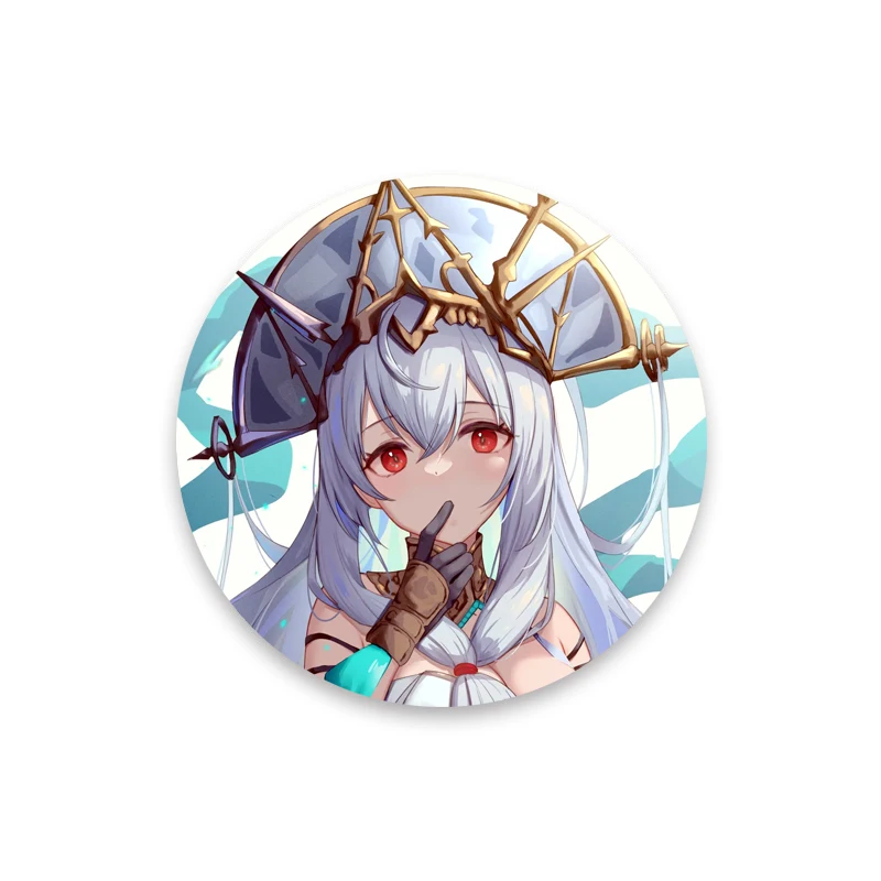 لعبة الفرسان المينا دبابيس Wiš'adel لينغ Eyjafjalla الكرتون الشكل صفيح شارات أنيمي دبابيس ظهره الحلي الهدايا #4