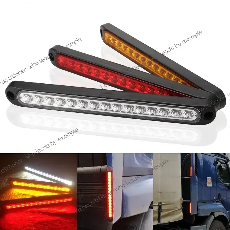 1x Car Light Bar 15LED Bulbs for Car Truck SUV RV Brake Light Signal Side Marker Turn Signal Warning Rear Light 12v 24v