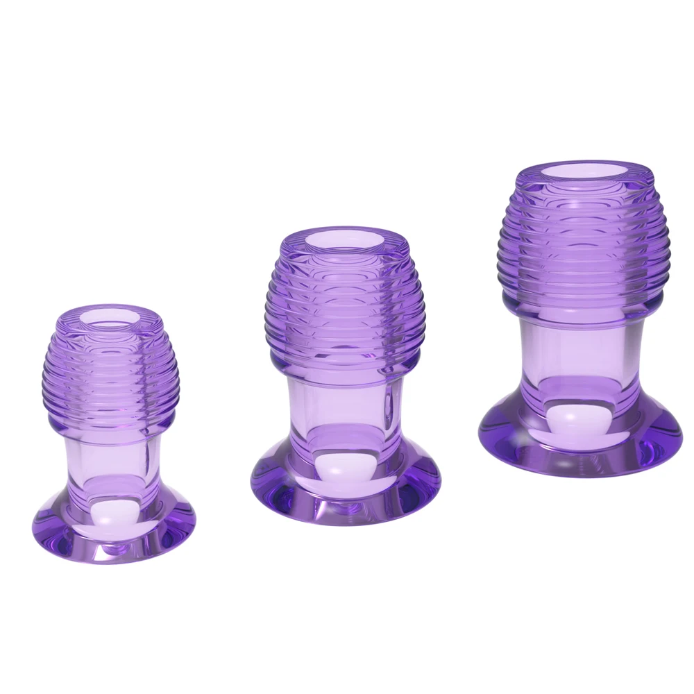 3 Size Anal Plug Hollow Butt Plug With Stopper Anal Stimulator Anal Sex Toys for Women Prostate Massager Dildo