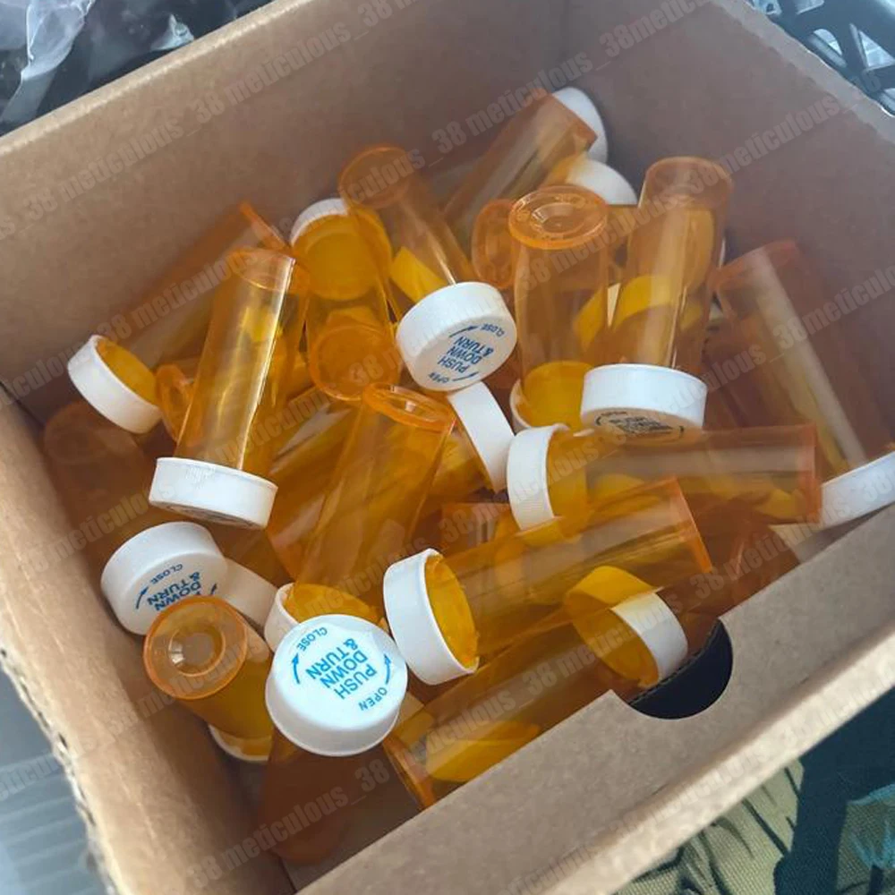 

20-100 шт. многоразовые 6-дюймовые пластиковые бутылки для таблеток с защитой от детей крышки, контейнеры для лекарств, дорожные флаконы для таблеток