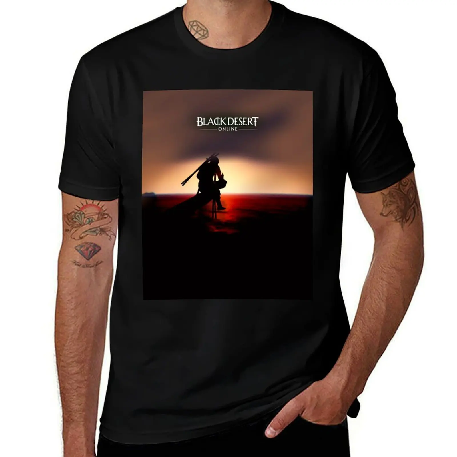 

Black desert online T-Shirt t shirts for man pack white men t shirt cotton 100% mens graphic t shirts T-shirt