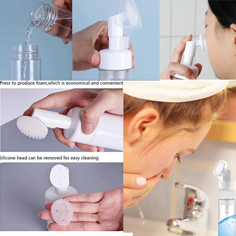 10 pz 100 ml-250 ml Bottiglie vuote con pompa in schiuma PET Bottiglie portatili da viaggio riutilizzabili Contenitori per campioni di shampoo Dispenser di disinfettante per le mani Fiala