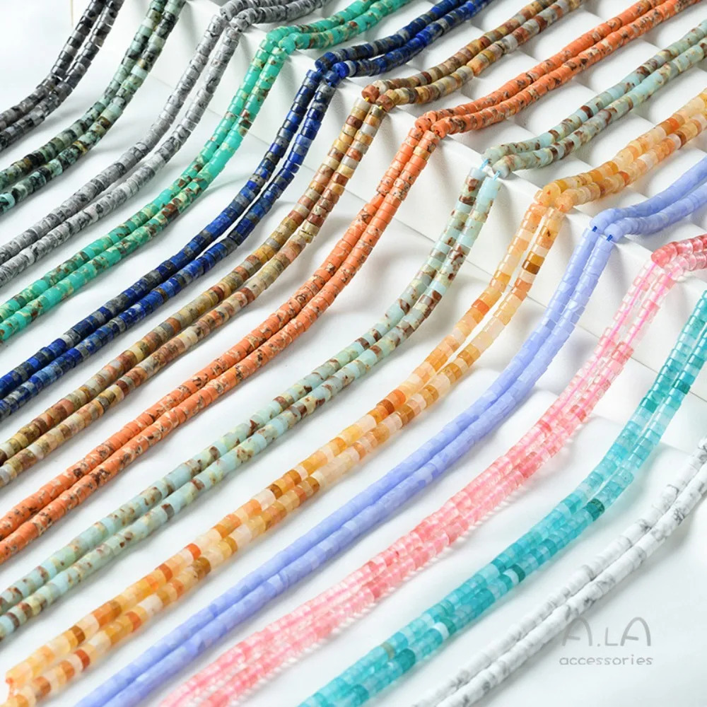 

Натуральный камень, кристалл, агат, цилиндрическое колесо, бусина, простая прокладка с отверстием, сделай сам, браслет из бисера, ожерелье, ювелирный материал