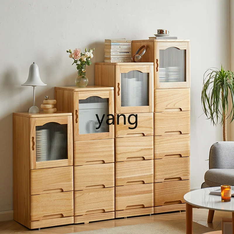 خزانة تخزين ملفات بأدراج من الخشب الصلب TGF مع خزانة صغيرة للمكتب لخزانة بيانات الباب #3