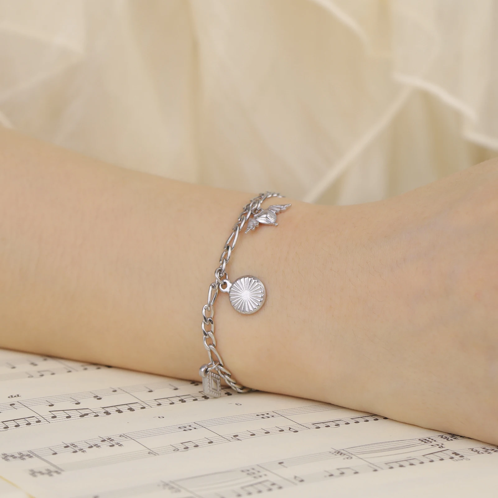 COOLTIME Seestern Muschel Armbänder für Frauen Edelstahl Mode Sommer Strand Schmuck Armband Zubehör für Ozean Liebhaber – Detail 19