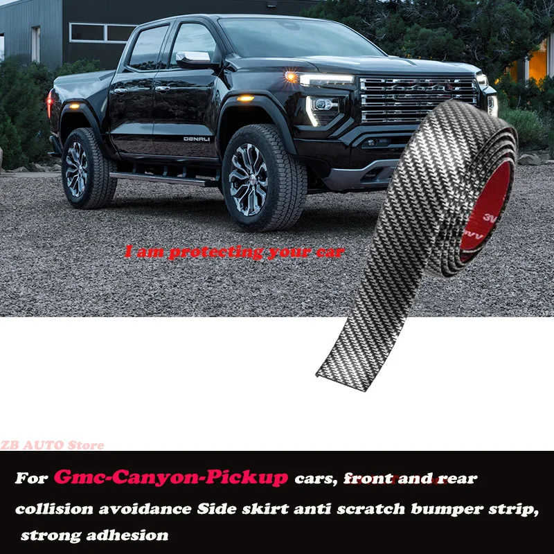 

Strong adhesive bumper strip, front and rear lip side skirts, collision and scratch resistant, suitable For Gmc Canyon Pickup