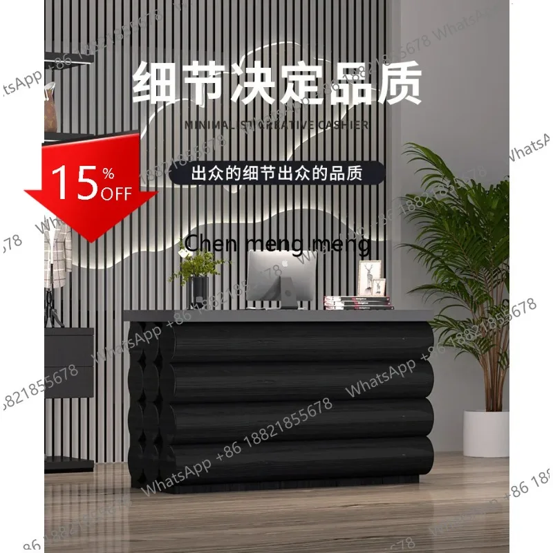 

Q181 Italian Design Reception Desks Business Counter Cash Register Reception Desks Front Desk Wooden Office Furniture Receptie