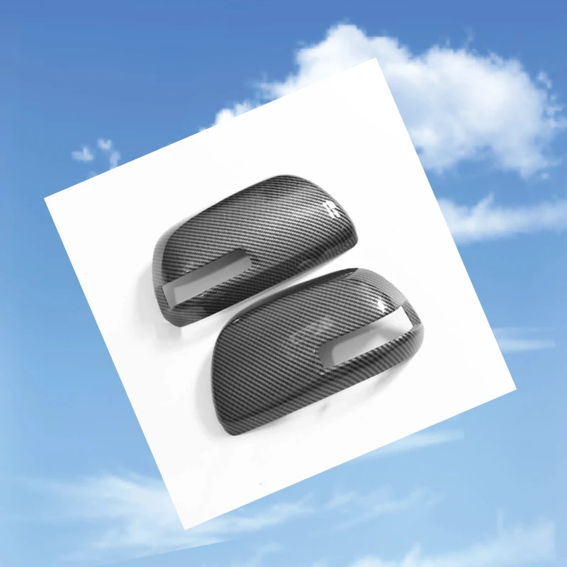 Para Toyota Hilux Vigo 2004-2015, cubierta de espejo retrovisor de fibra de carbono negra, reemplazo de la hebilla 2006 2007 2008 2009 2010 2011 2012