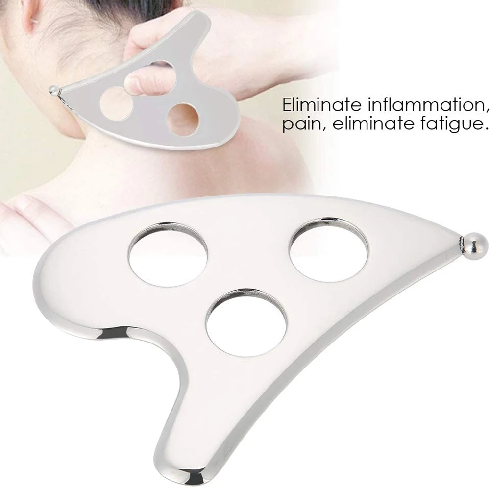 Stainless Steel Scraping Board Massage Plate Facial Body Muscle Scrapper Anti-cellulite Lymphatic Drainage Muscle Pain Relief