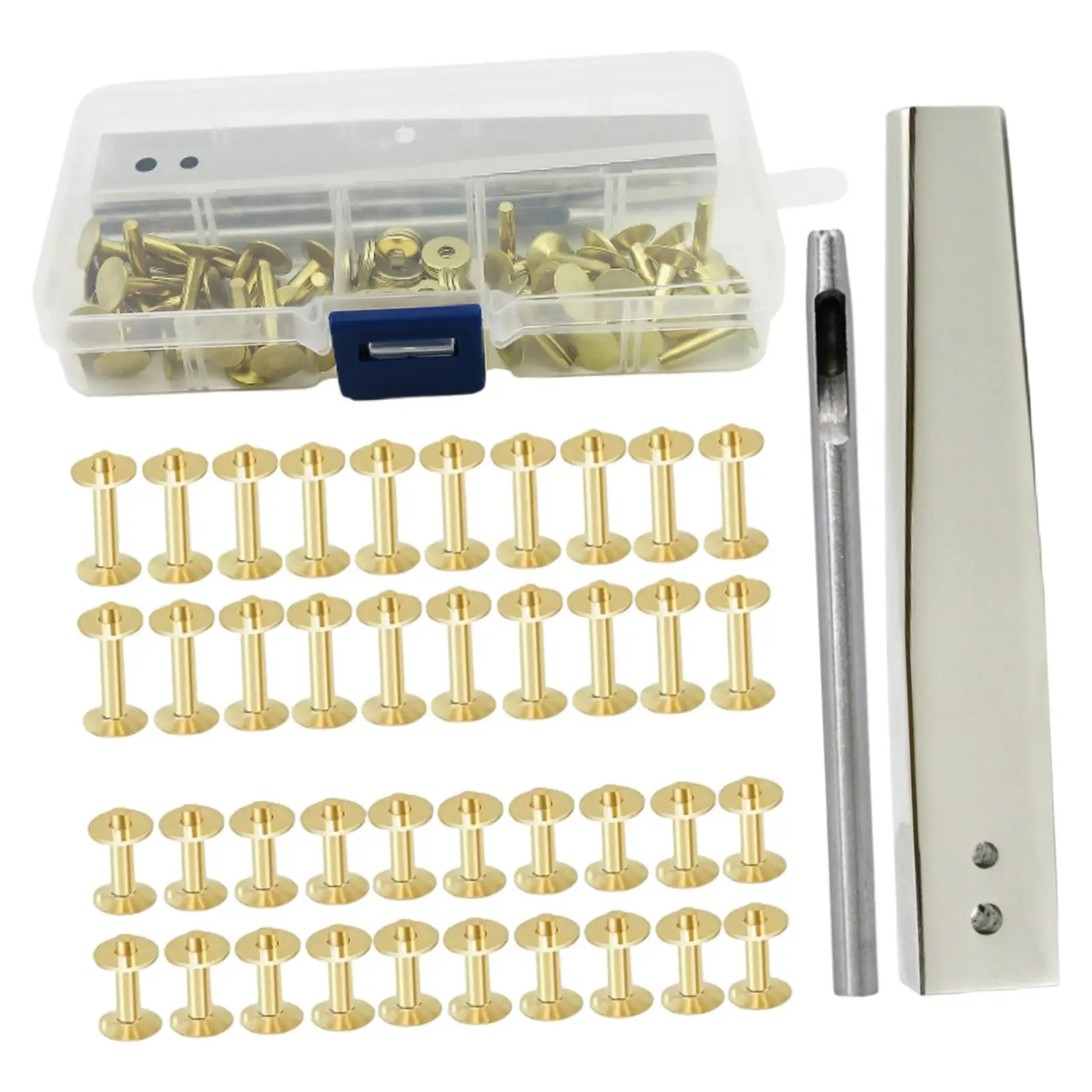 

Набор для работы с кожей: медные заклепки для ремонта, декорирования и рукоделия из кожи