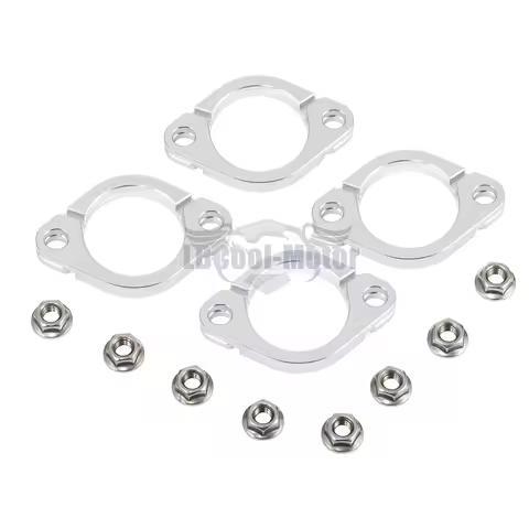 Exhaust Flange For Kawasaki ZRX1100 1997-2000 ZRX1200 2001-2006 18069-1139 Exhaust Muffler Flange Pipe Joint Set Silver Gold
