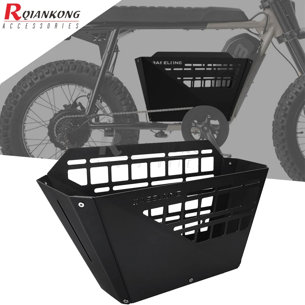 Motorbike Luggage Cargo Storage Basket Middle Box Electric Bike Motorcycle Accessories Alloy Aluminum For SUPER 73 S Blackout SE