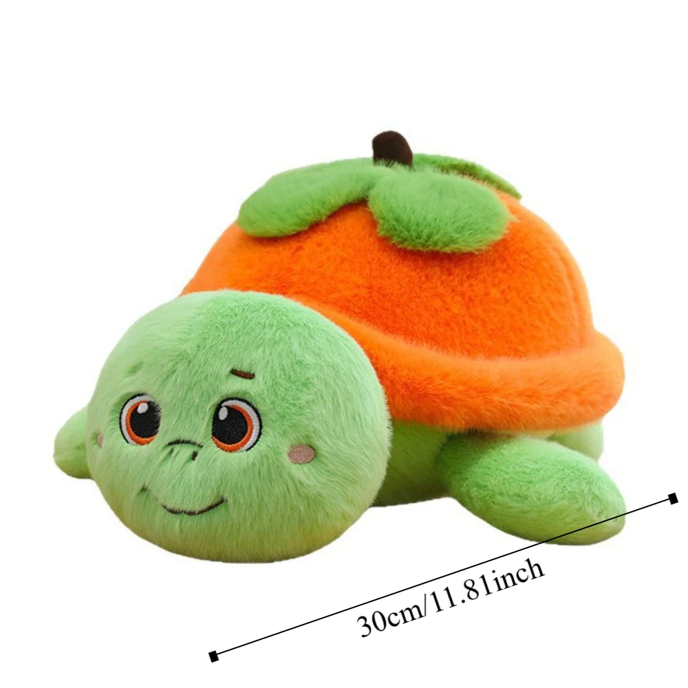 Persimmon Schildkröte Plüschtiere Kürbis Flauschige Schildkröte Gefüllte Puppe Weiche Niedliche Schildkröte Tierpuppe Kindergeburtstag Weihnachten