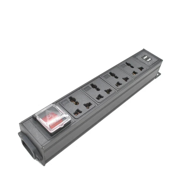 C14 port PDU power strip 1-10 Unit Universal output socket Network Cabinet Rack Switch wireless Electrical Socket USB