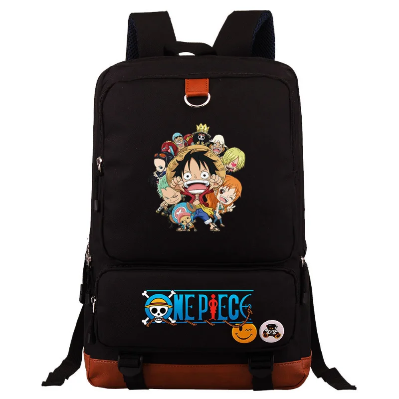 One Piece New Cartoon Student Schoolbag Large Capacity Casual and Lightweight Shoulder Pad Waterproof Children Backpack