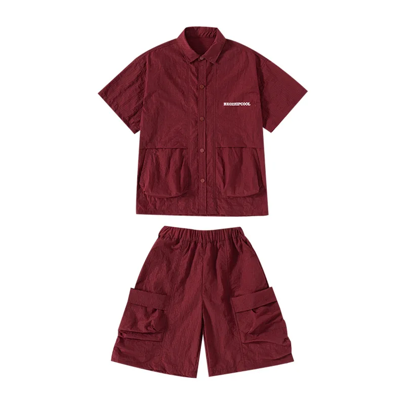 Neue Jungen Hip Hop Kleidung Sets Mode Street Dance Hemd Shorts Mädchen Jazz Dance Kleidung Gruppe Bühne Leistung Anzug Rave Tragen